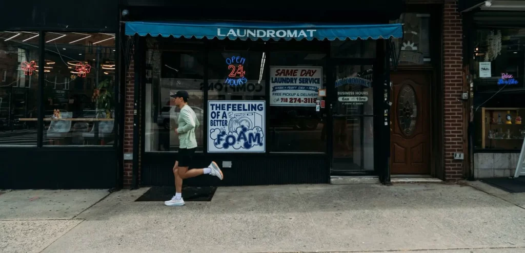 man running in hurricane 24 shoes