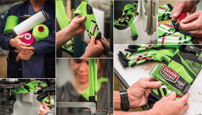 Darn Tough socks being made Darn Tough socks being made